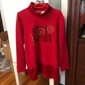 Bobbie Brooks Red Tunics with High Neck